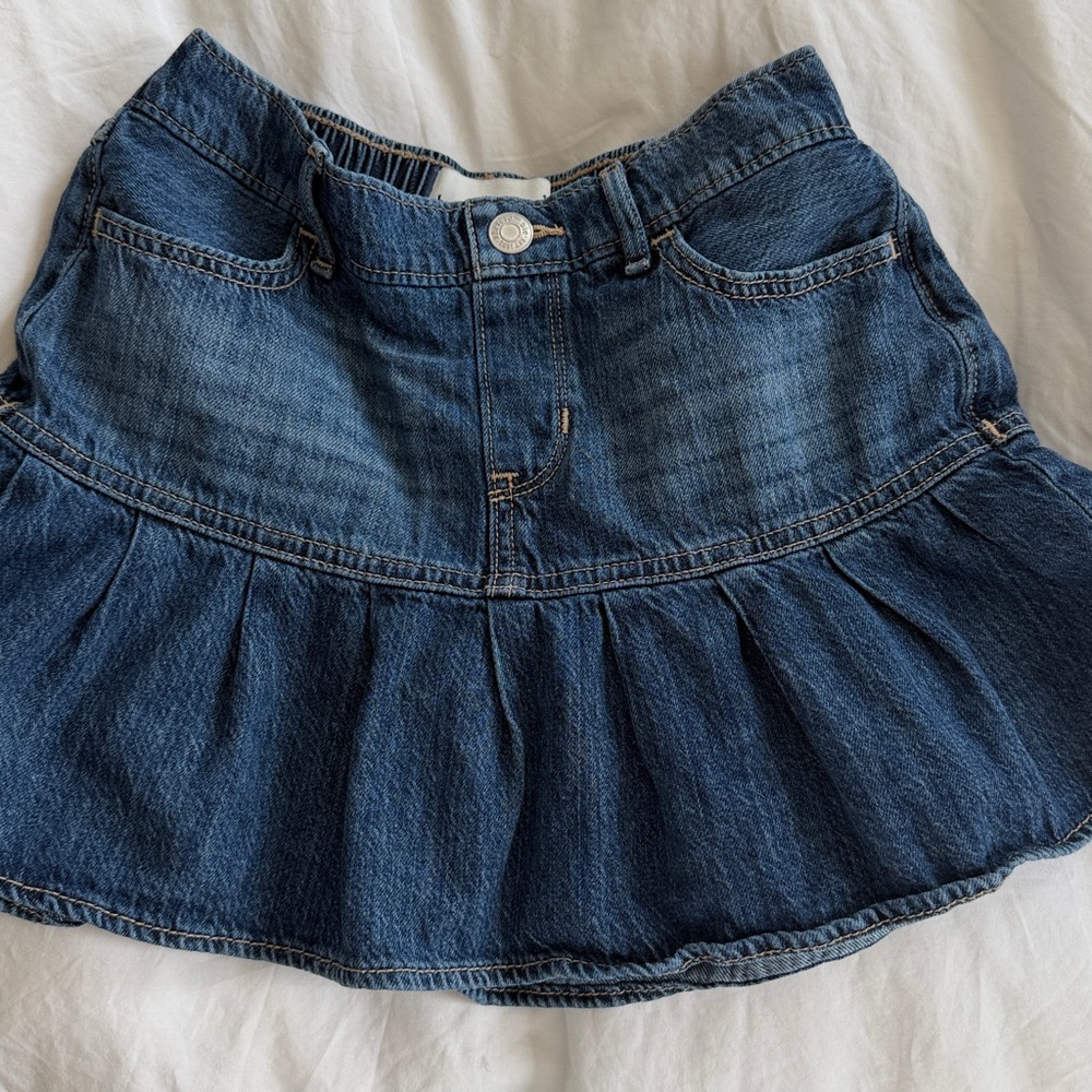 Abercrombie Denim Ruffled Skirt